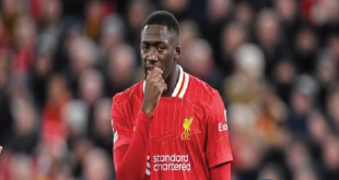 Konate Alami Cedera Lutut, Berpotensi Absen 5-6 Pekan
