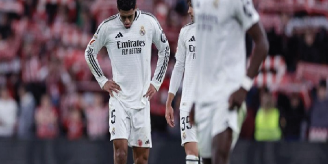 Athletic Bilbao vs Real Madrid: Los Blancos Tersungkur, Kalah 1-2