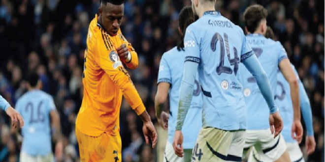 15 UCL Nih Bos! Vinicius Balas Ejekan Fans Man City dengan Gaya Tengil