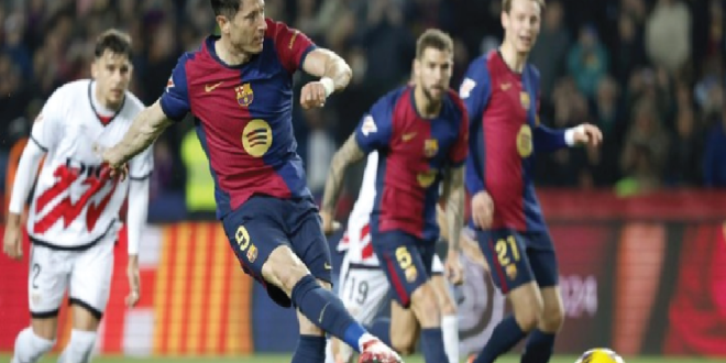 Barcelona vs Rayo: Lewandowski Bawa Barca ke Puncak Klasemen