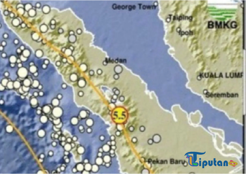 Gempa Berkekuatan Magnitudo 5,5 Guncang Tapanuli Utara