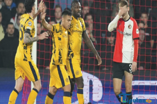 Inter Lolos dari Kejutan Feyenoord