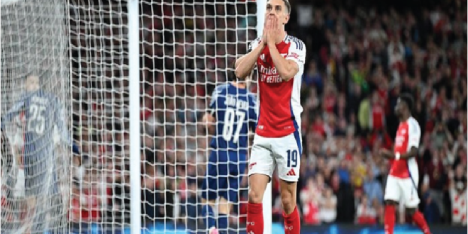Arsenal vs PSG: Meriam London Takluk 0-1 dari Les Parisiens