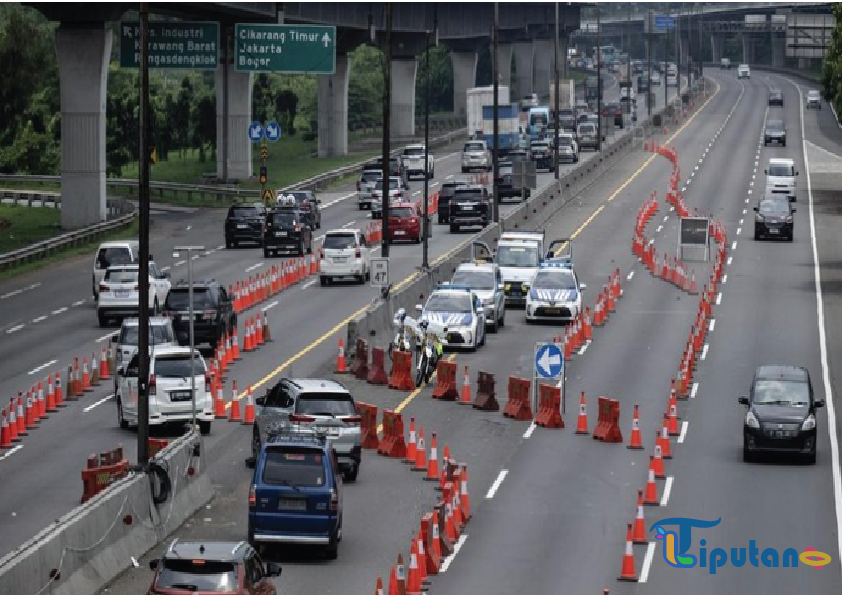 Contraflow Diberlakukan di Km 44–46 Tol Jagorawi Arah Puncak Pagi Ini