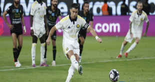 Ekspresi Ronaldo Setelah Mencetak Gol Terakhirnya di Kandang Al Nassr