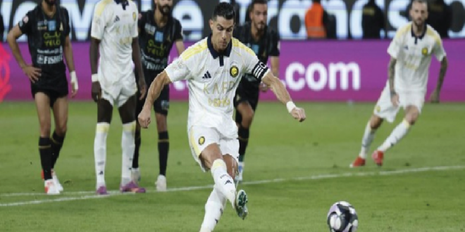 Ekspresi Ronaldo Setelah Mencetak Gol Terakhirnya di Kandang Al Nassr