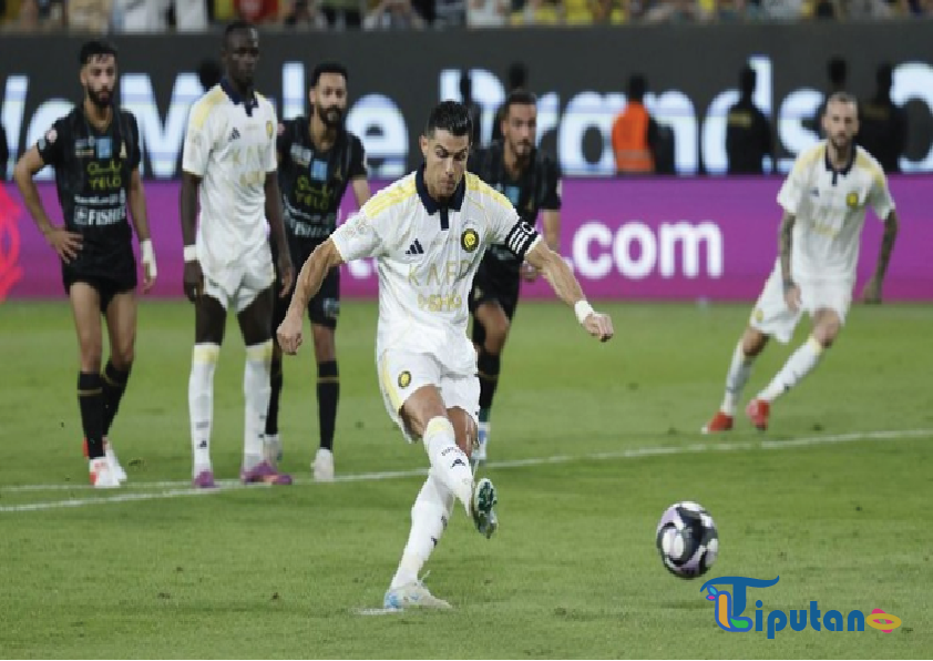Ekspresi Ronaldo Setelah Mencetak Gol Terakhirnya di Kandang Al Nassr