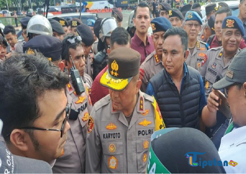 Kapolda Metro Tinjau Langsung Aksi Demo Ojol di Kawasan Patung Kuda