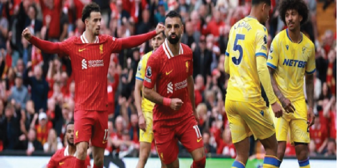 Liverpool vs Crystal Palace: Salah Jadi Penyelamat The Reds yang Bermain dengan 10 Pemain