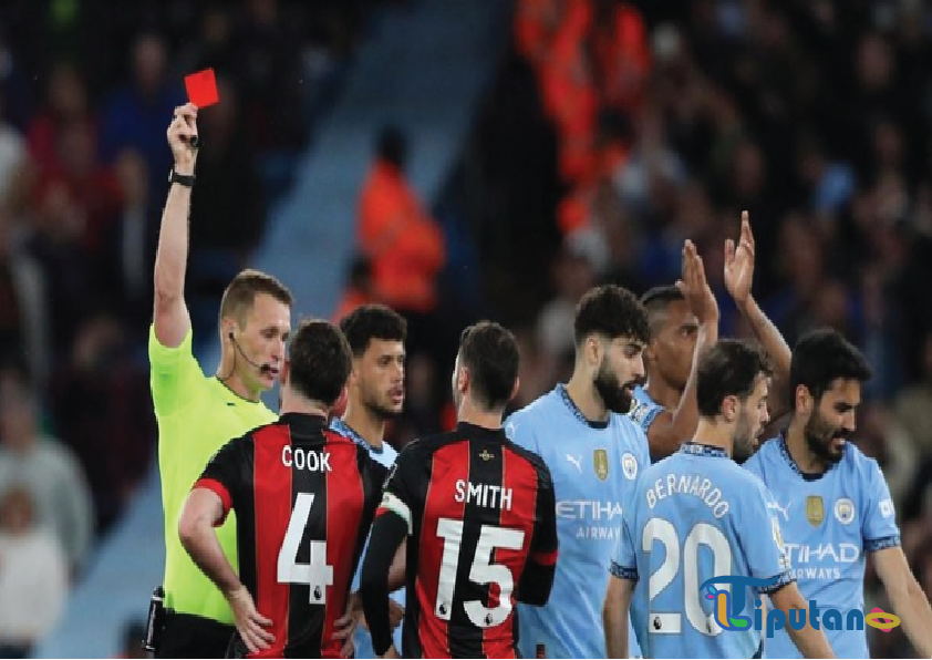 Man City vs Bournemouth: Diwarnai 2 Kartu Merah, The Citizens Menang 3-1