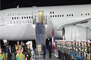 Presiden Prancis Macron Tiba di Indonesia, Disambut oleh Menhan dan Menlu