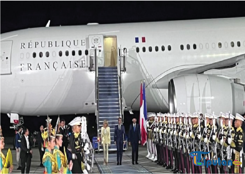 Presiden Prancis Macron Tiba di Indonesia, Disambut oleh Menhan dan Menlu