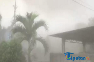 Erupsi Gunung Lewotobi Picu Gelap Gulita dan Hujan Kerikil di Sekitarnya