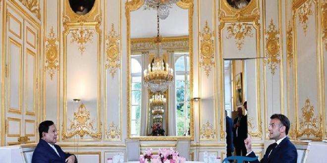 Momen Kehangatan dalam Jamuan Makan Malam Prabowo dan Macron di Istana Élysée, Paris