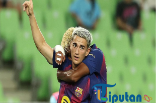 Gavi Jadi Bintang Bersinar Barcelona Selama Tur Asia