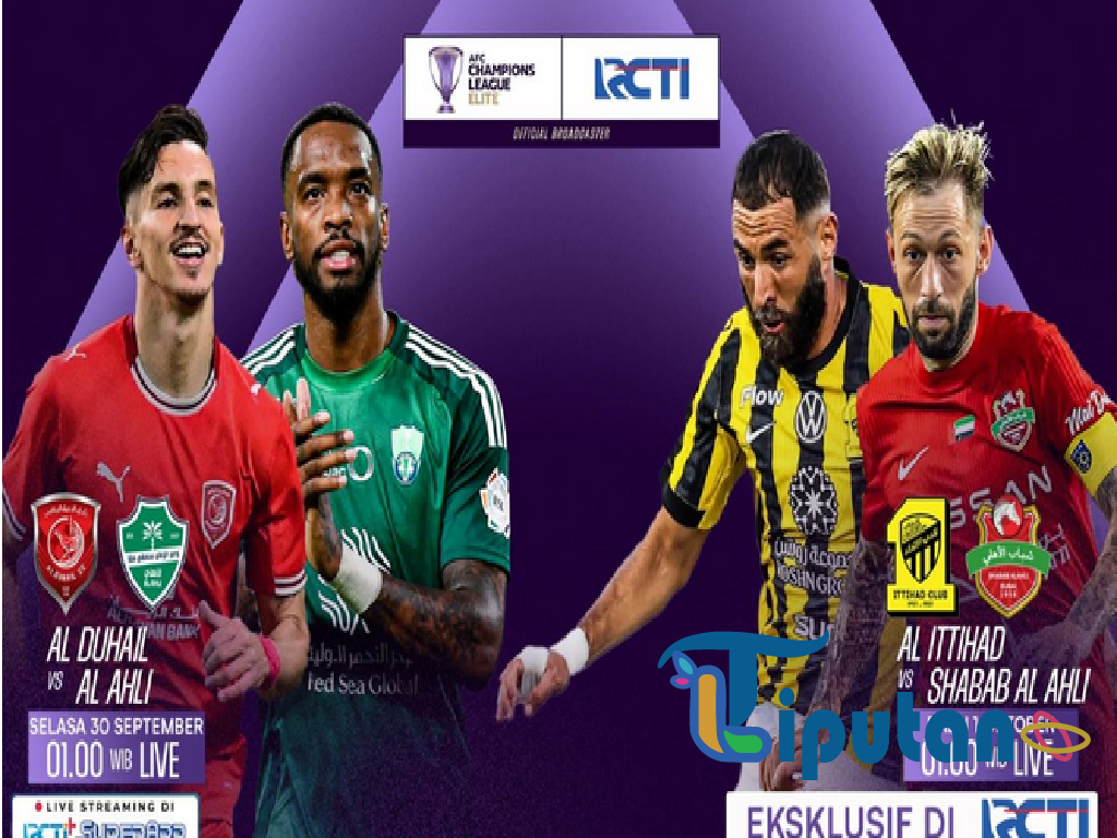 Jadwal Live Match: Al Duhail vs Al Ahli dan Al Ittihad vs Shabab Al-Ahli di AFC Champions League Elite 2025–2026