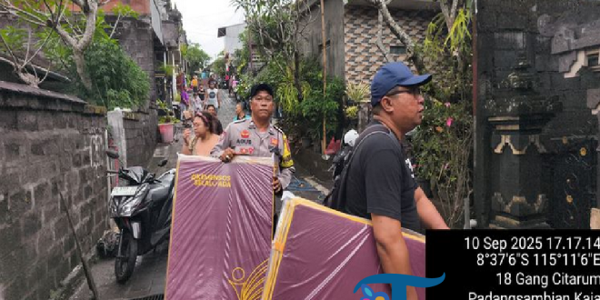 Kemensos Dirikan Dapur Umum dan Salurkan Bantuan untuk Korban Banjir di Bali