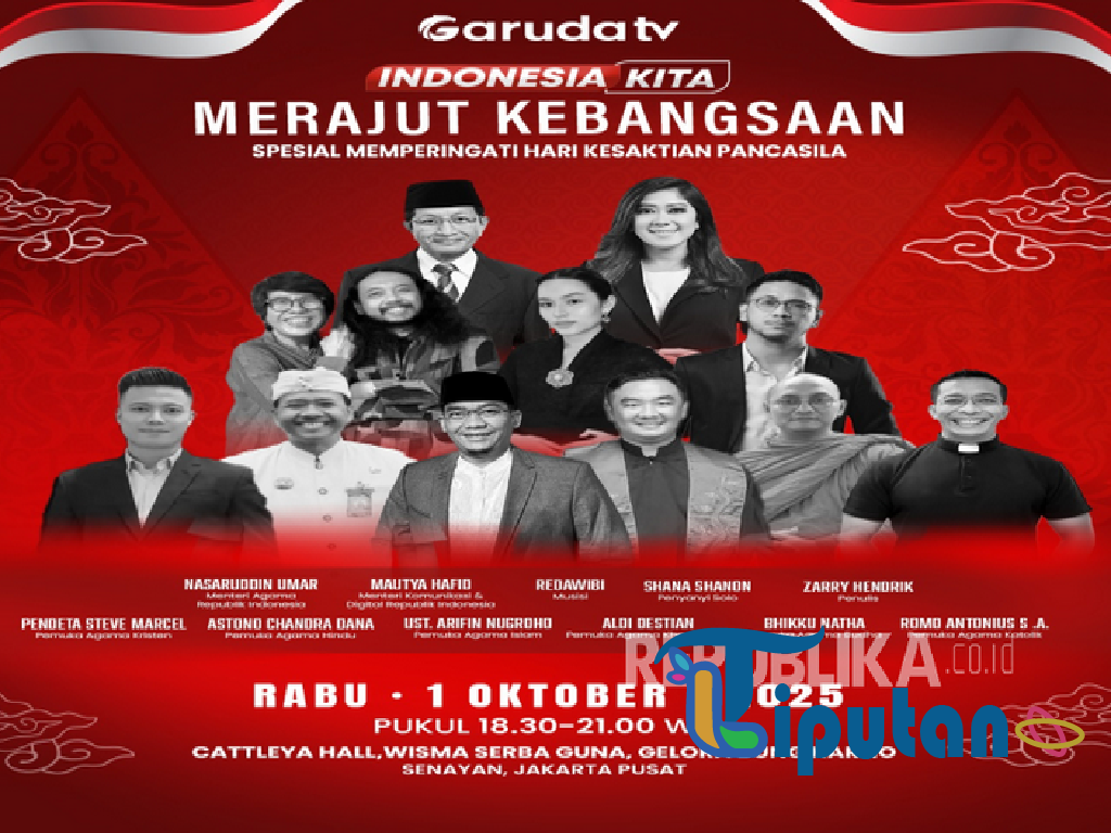Memperingati Hari Kesaktian Pancasila, Garuda TV Tayangkan Program Khusus “Indonesia Kita Spesial: Merajut Kebangsaan”