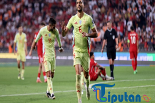 Spanyol Bungkam Turki 6-0, Merino Cetak Hat-trick Gemilang