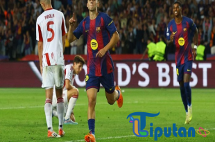 Barcelona vs Olympiakos: Fermin Cetak Hat-trick, Los Cules Bungkam 10 Pemain Lawan
