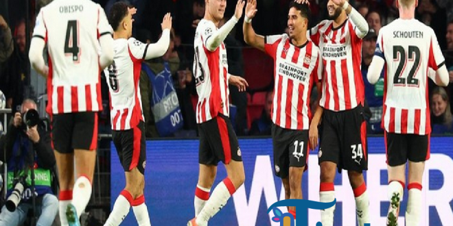 Hasil Liga Champions: PSV Lumat Napoli dengan Skor 6-2