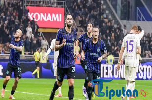 Inter vs Fiorentina: Calhanoglu Cetak Brace, Nerazzurri Menang Telak 3-0