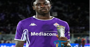 Moise Kean Cetak Penalti di Menit Akhir, Fiorentina Terhindar dari Kekalahan Lawan Bologna