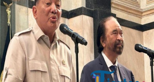 Surya Paloh Kunjungi Kantor Menhan, Sebut Pertemuan Memberi 'Vitamin'