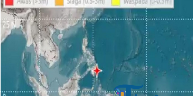 Tsunami Kecil Terjadi di Pesisir Indonesia Setelah Gempa Besar di Filipina