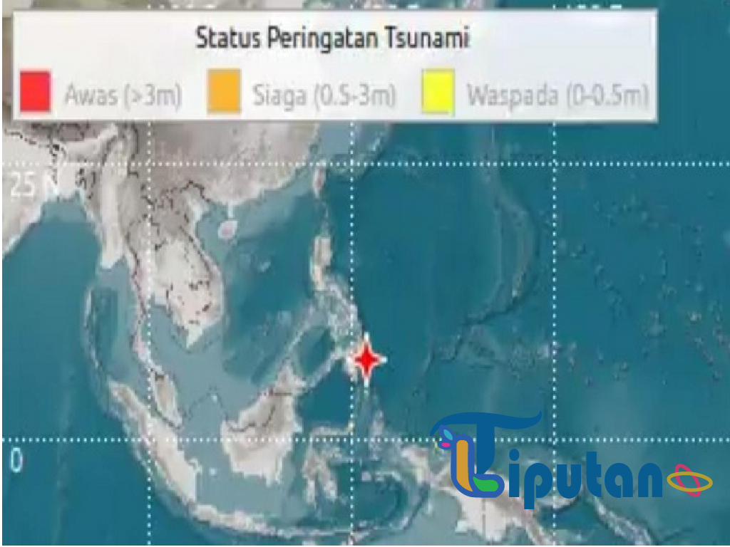 Tsunami Kecil Terjadi di Pesisir Indonesia Setelah Gempa Besar di Filipina
