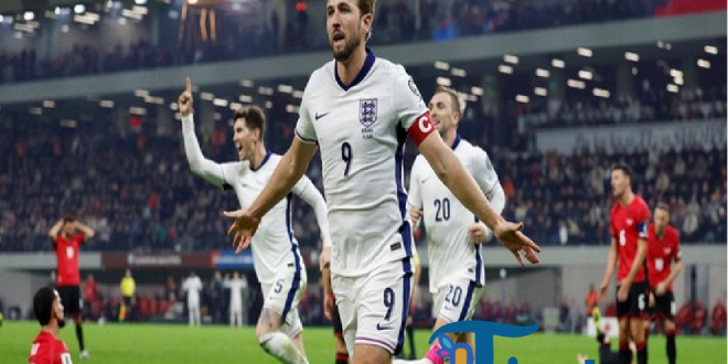 Albania vs Inggris: Dua Gol Kane Jaga Rekor Sempurna Three Lions