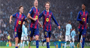 Barcelona Bungkam Celta 4-2, Lewandowski Cetak Hat-trick