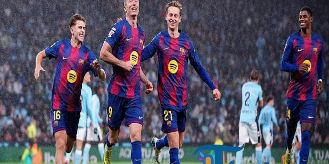 Barcelona Bungkam Celta 4-2, Lewandowski Cetak Hat-trick
