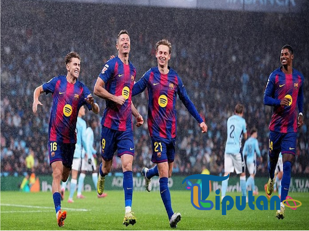 Barcelona Bungkam Celta 4-2, Lewandowski Cetak Hat-trick
