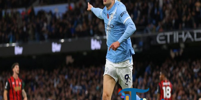 Manchester City taklukkan Bournemouth 3-1 di Etihad Stadium, dengan Erling Haaland mencetak dua gol gemilang.