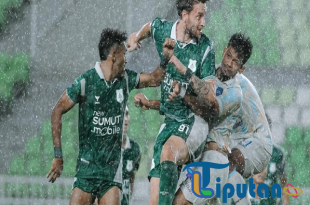 PSMS Medan vs PSPS Riau Tuntas dengan Skor 1-1