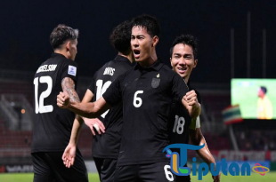 Thailand Taklukkan Singapura 3-2, Penalti Pemain Naturalisasi Gagal