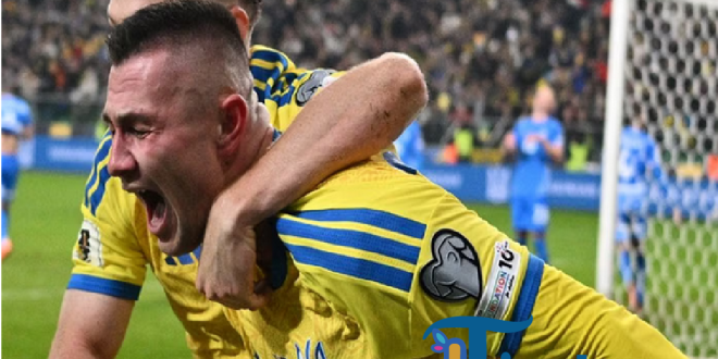 Ukraina vs Islandia: Ukraina Menang 2-0, Lolos ke Play-off Piala Dunia