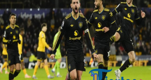 Wolves dan Manchester United Bermain Imbang 1-1 di Paruh Pertama