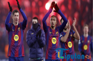 Barcelona meraih kemenangan, namun catat rekor buruk