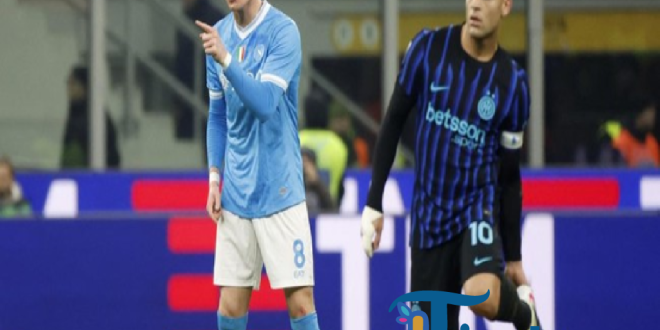 Liga Italia: Conte Dikartu Merah, Napoli Paksa Inter Berbagi Poin
