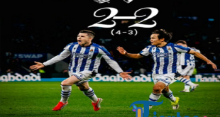 Real Sociedad Singkirkan Osasuna Lewat Adu Penalti, La Real Lolos ke Perempat Final Copa del Rey