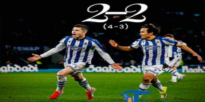 Real Sociedad Singkirkan Osasuna Lewat Adu Penalti, La Real Lolos ke Perempat Final Copa del Rey