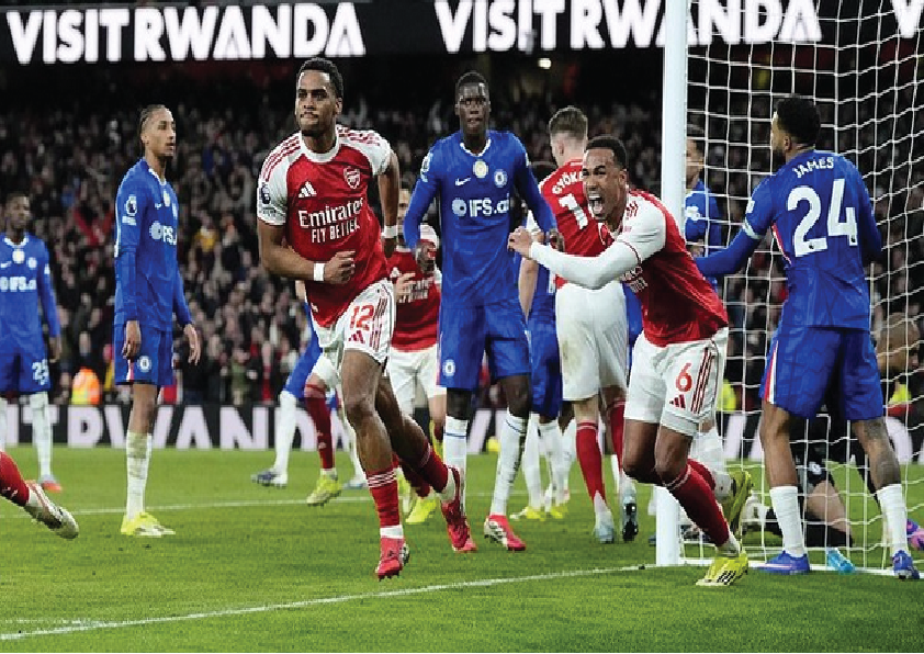 Arsenal Tekuk Chelsea 2-1 Lewat Gol Corner