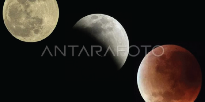 Gerhana Bulan Total Mewarnai Langit Aceh, Warga Dianjurkan Salat Khusuf