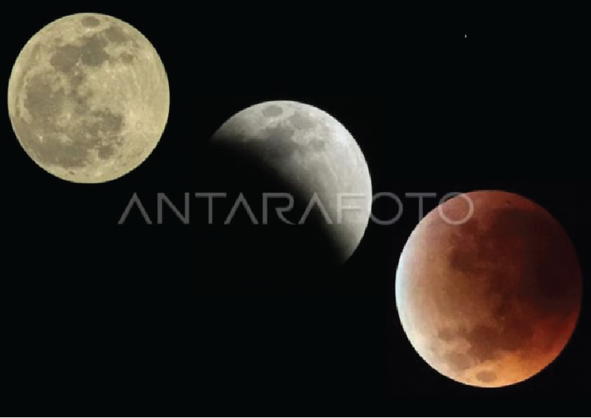 Gerhana Bulan Total Mewarnai Langit Aceh, Warga Dianjurkan Salat Khusuf