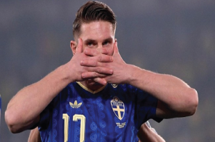 Gyökeres cetak hattrick, Denmark pesta gol di playoff Piala Dunia