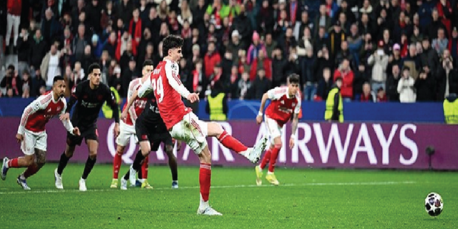 Leverkusen vs Arsenal: Penalti Havertz Kunci Skor 1-1