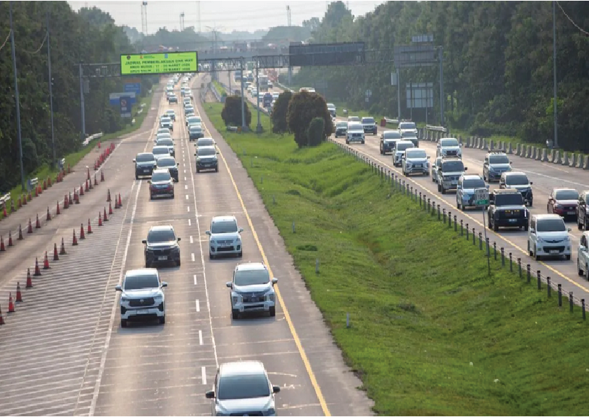 Rekayasa Lalu Lintas Satu Arah di Cikampek Mulai Berlaku
