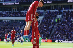 Everton Tertinggal, Liverpool Unggul di Paruh Pertama